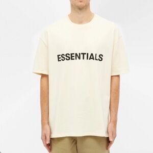 Essentials fear of god logo tee
